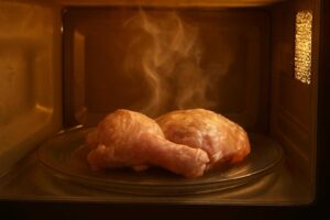 鶏肉が生焼けだったときはレンジで再加熱して大丈夫？安全な方法と注意点を解説